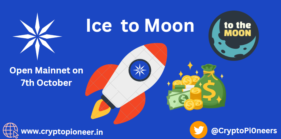 Ice coin to moon
